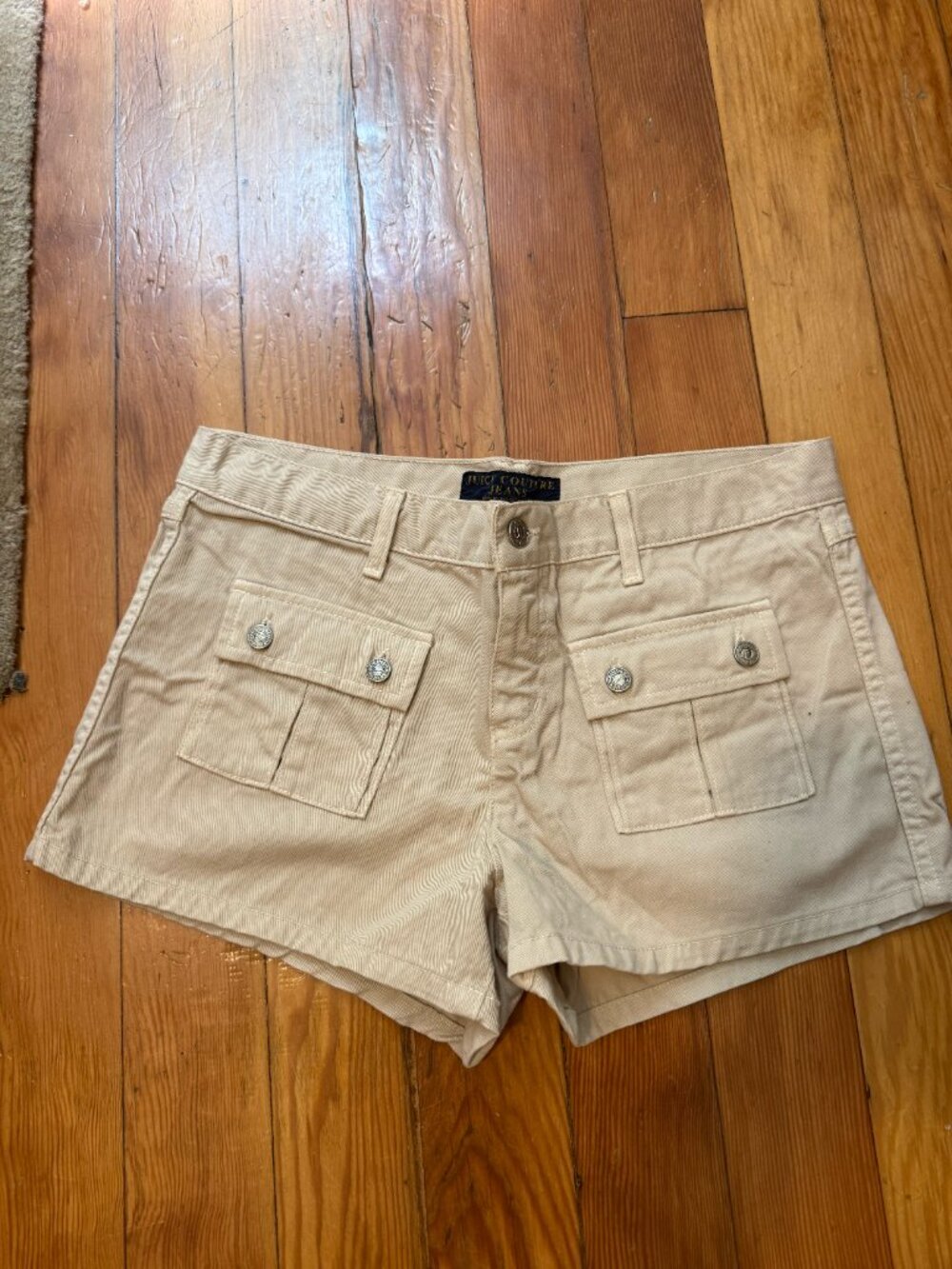 Juicy Couture Cream/Beige Cargo Shorts